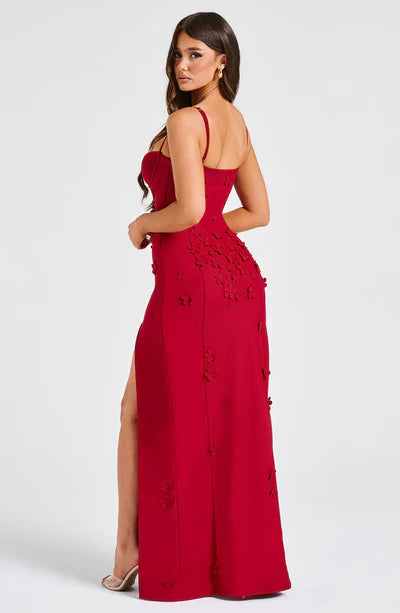 Vestido Dalary - Red Lined