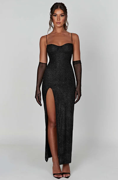 Vestido Trixie - Black Sparkle