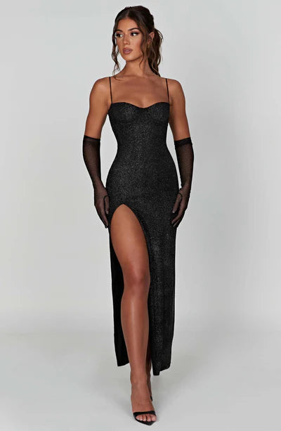 Vestido Trixie - Black Sparkle